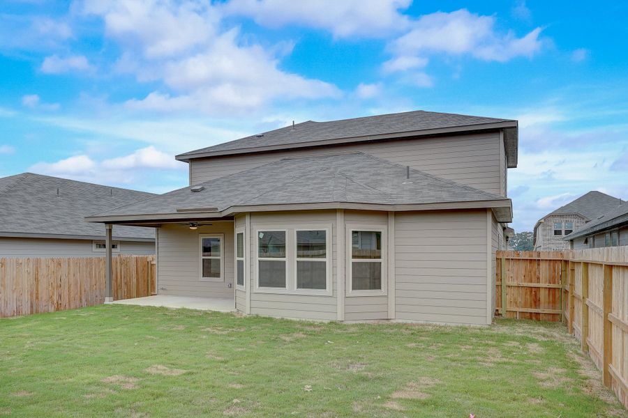 Pearl back exterior at a Meritage Homes community.