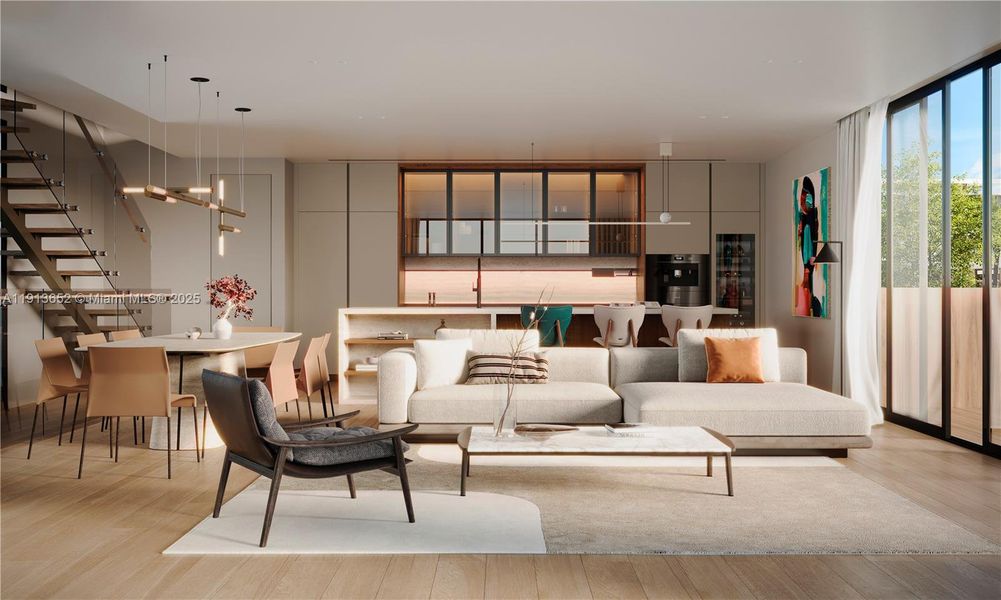 Furnished interior view inside a new home in , Bay Harbor Islands (Image 11). Furnished interior view inside a new home in , Bay Harbor Islands (Image 11).