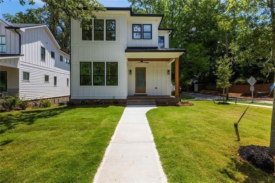 Exterior details and patio area of a home in , Avondale Estates (Image 1). Exterior details and patio area of a home in , Avondale Estates (Image 1).
