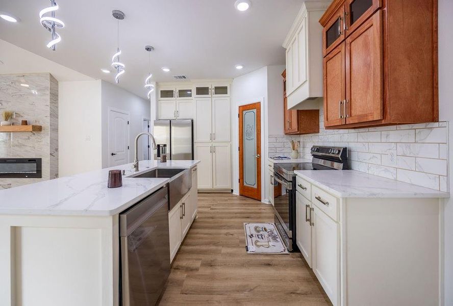 Furnished interior view inside a new home in , Woodway (Image 6).