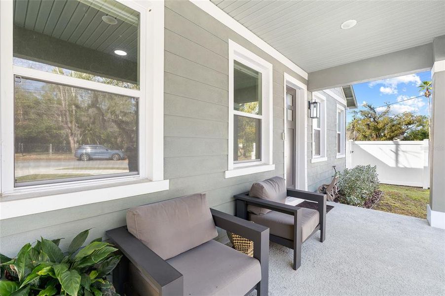 Exterior details and patio area of a home in , Tampa (Image 3). Exterior details and patio area of a home in , Tampa (Image 3).