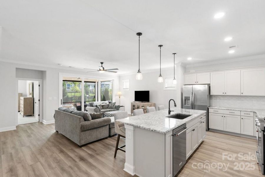 Furnished interior view inside a new home in Trilogy® Lake Norman, Denver (Image 27). Furnished interior view inside a new home in Trilogy® Lake Norman, Denver (Image 27).