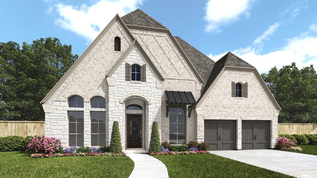 Representative exterior photo of a completed home built from the 523A by Britton Homes in Fields 60', Frisco, TX (Image 8).