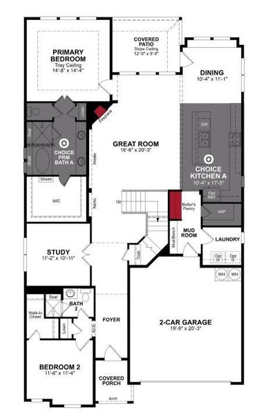 Beazer Homes Spiritas Ranch Summerfield Floorplan.