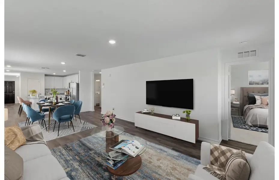 Furnished interior view inside a new home in Vista Real, Converse (Image 5).