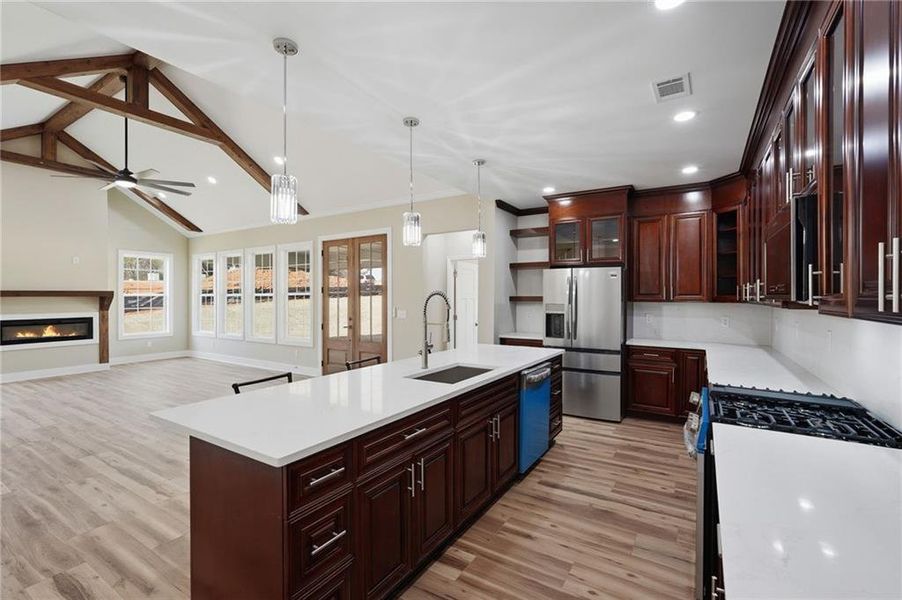 Furnished interior view inside a new home in , Stone Mountain (Image 13).