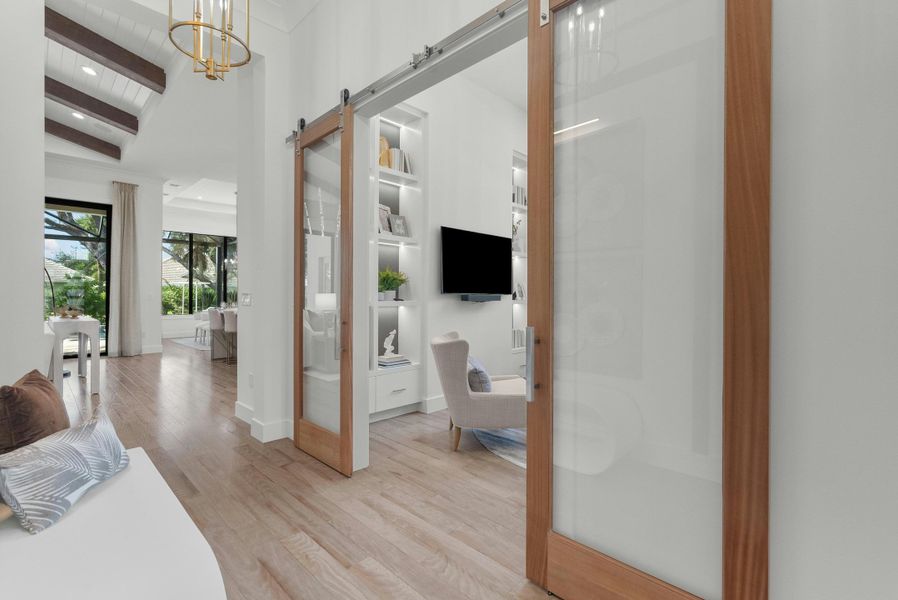 2D floor plan layout for the Indigo Grande 4 by GHO Homes in Seaglass, Vero Beach, FL (Image 2).