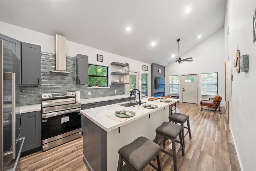 Brand new stainless steel appliances!