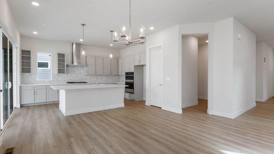 Furnished interior view inside a new home in Dillon Pointe - Journey, Broomfield (Image 12).