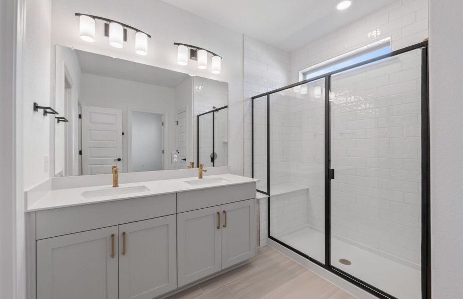 Furnished interior view inside a new home in Whitestone Preserve, Cedar Park (Image 12).