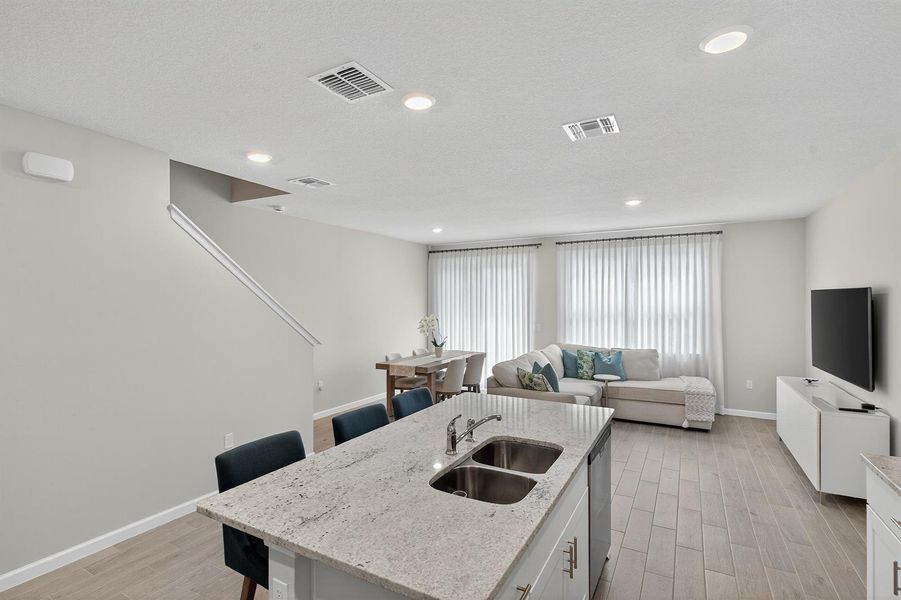 Open floor plan Open floor plan