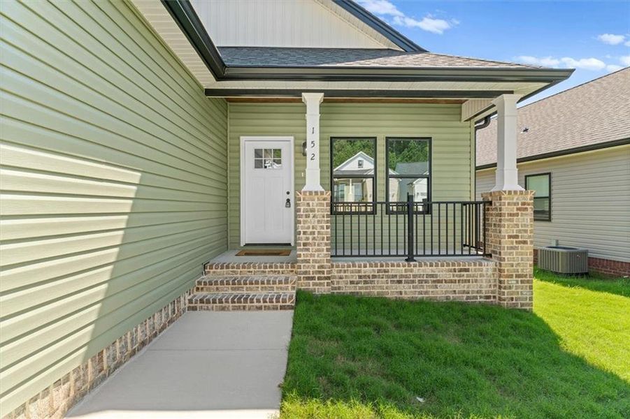 Front exterior of a new home in , Dalton, GA, highlighting curb appeal (Image 22).