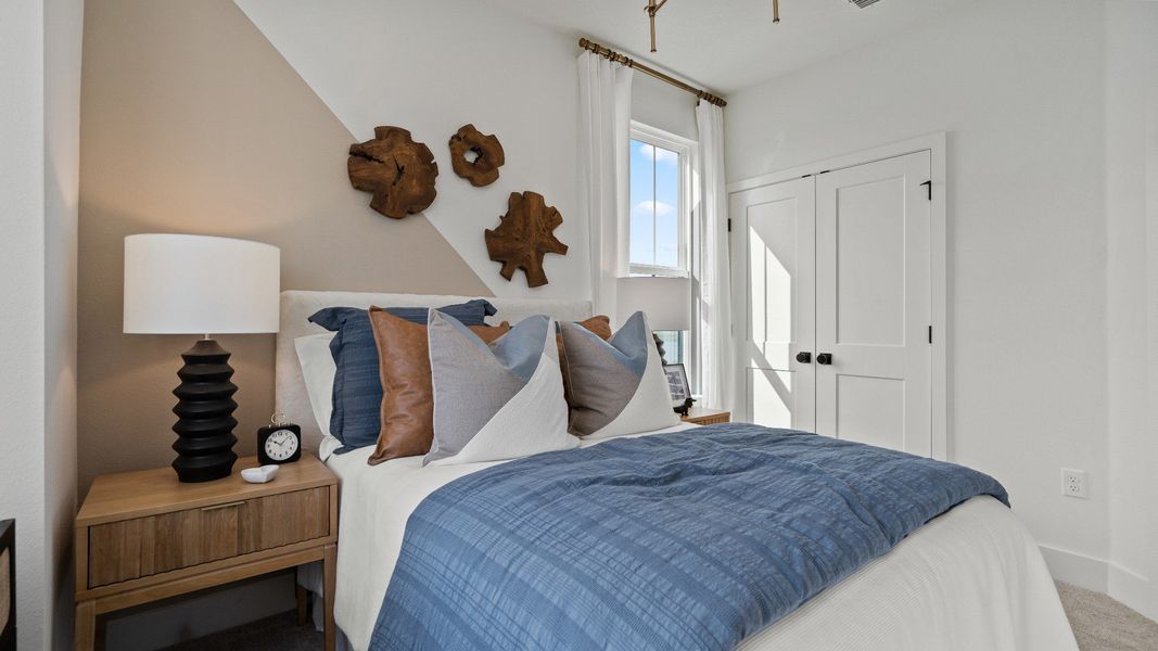 Furnished interior view inside a new home in Parkview at Hamlin, Winter Garden (Image 40).