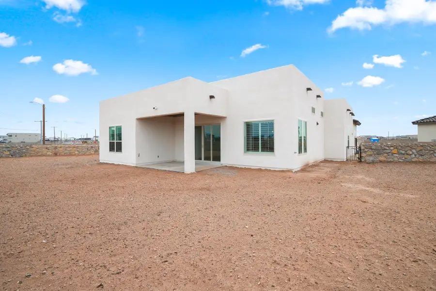 Representative exterior details of a home built from the Scottsdale by LEH. Homes in Verdancia, El Paso (Image 3).