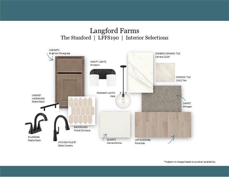 Sample of building materials used in homes in Langford Farms, Gallatin (Image 47).