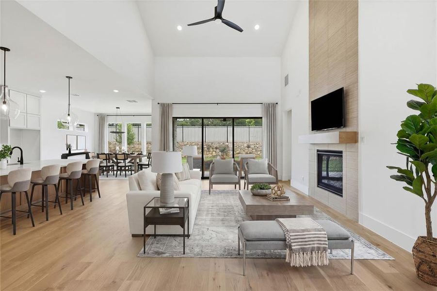 Furnished interior view inside a new home in The Grove, North Richland Hills (Image 17).