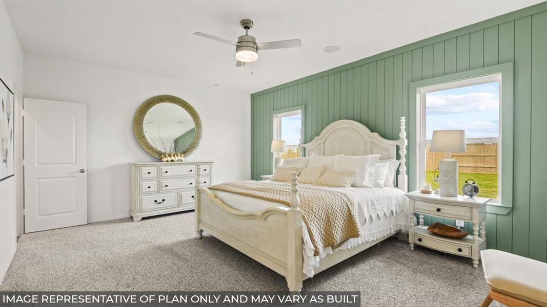 Furnished interior view inside a new home in Sunterra, Katy (Image 15).