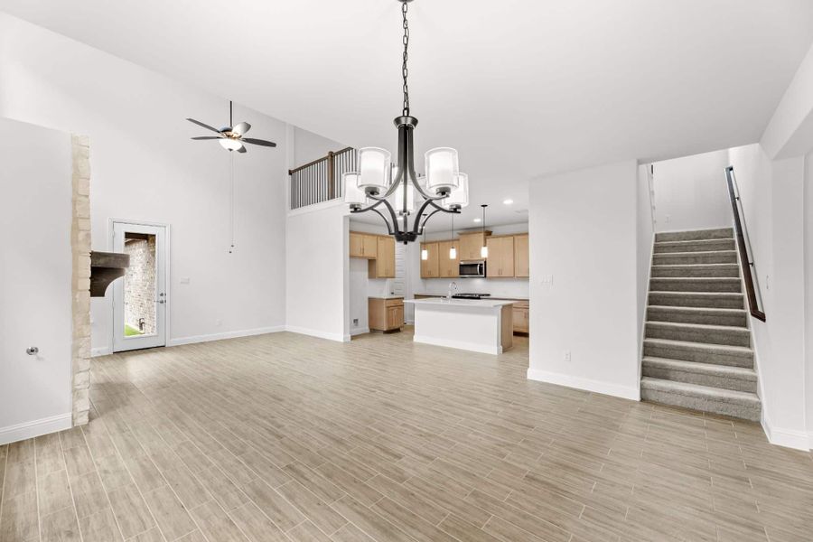 Representative unfurnished interior of a home built from the Willow by UnionMain Homes in Edgewater, Fate (Image 14).