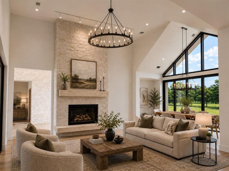 Furnished interior view inside a new home in , Bartonville (Image 7). Furnished interior view inside a new home in , Bartonville (Image 7).