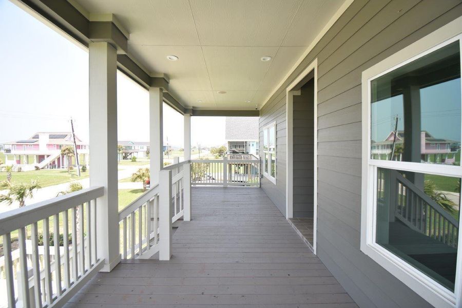 Front exterior of a new home in , Galveston, TX, highlighting curb appeal (Image 25). Front exterior of a new home in , Galveston, TX, highlighting curb appeal (Image 25).