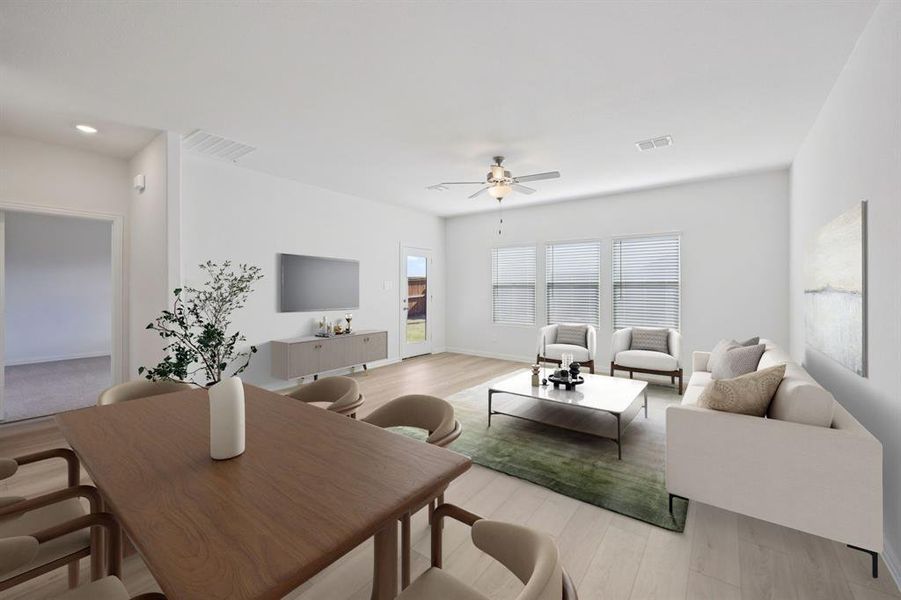 Furnished interior view inside a new home in Lakehaven - Signature Series, Farmersville (Image 5).