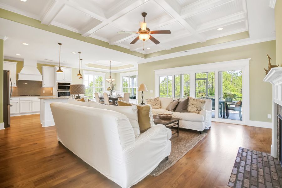 Representative furnished interior of a home built from the Ansley by Bill Clark Homes in Sidbury Landing, Wilmington (Image 6).