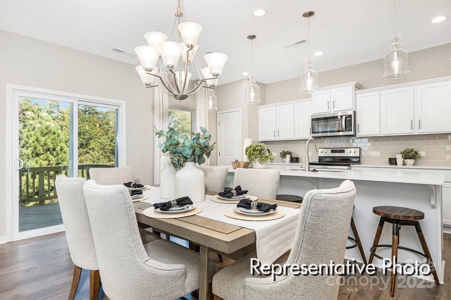 Furnished interior view inside a new home in Morgan Hills, Albemarle (Image 12).