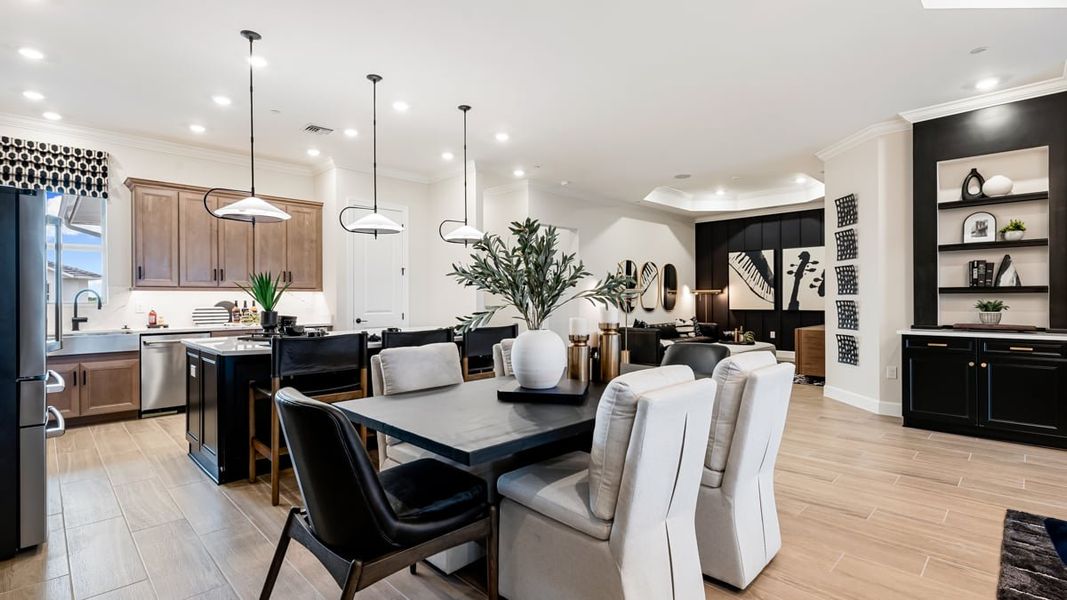 Representative furnished interior of a home built from the Bellisimo by Taylor Morrison in Esplanade by the Islands Coach Homes, Naples (Image 9).