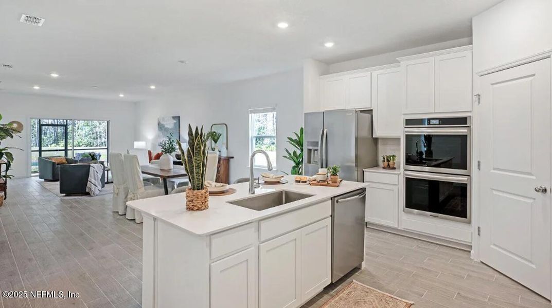 Furnished interior view inside a new home in Edenbrooke at Hyland Trail | 55+: Edenbrooke at Hyland Trail 50s, Green Cove Springs (Image 16). Furnished interior view inside a new home in Edenbrooke at Hyland Trail | 55+: Edenbrooke at Hyland Trail 50s, Green Cove Springs (Image 16).