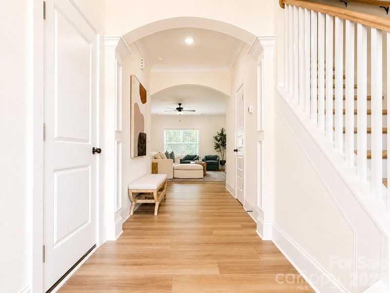 Furnished interior view inside a new home in , Charlotte (Image 8). Furnished interior view inside a new home in , Charlotte (Image 8).