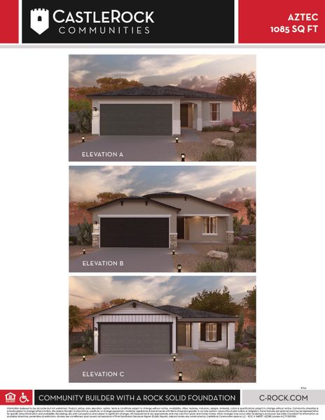 Image 5 representing the Aztec by CastleRock Communities in Perkinsville, Chino Valley, AZ.