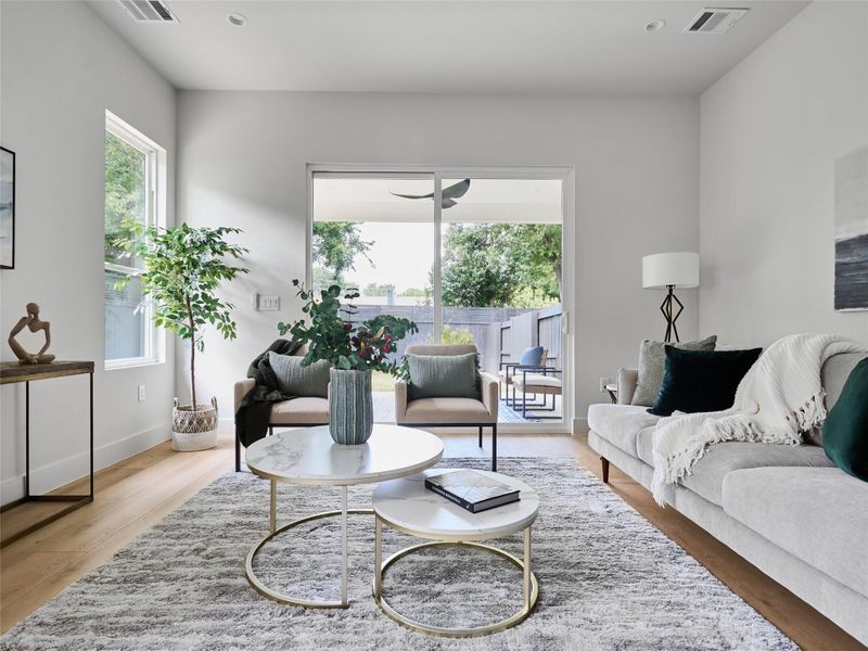 Furnished interior view inside a new home in , Austin (Image 10).