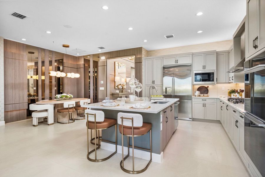 Representative furnished interior of a home built from the Vienna Grande by GL Homes in Valencia Del Mar (55+), Boynton Beach (Image 9).