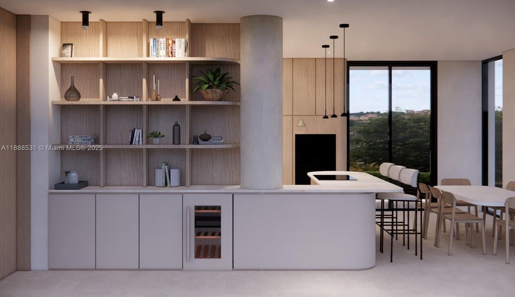 Furnished interior view inside a new home in , Miami (Image 3).