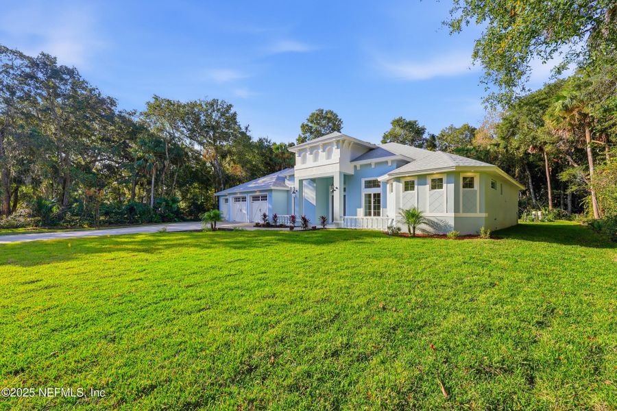 Exterior details and patio area of a home in , Flagler Beach (Image 21). Exterior details and patio area of a home in , Flagler Beach (Image 21).