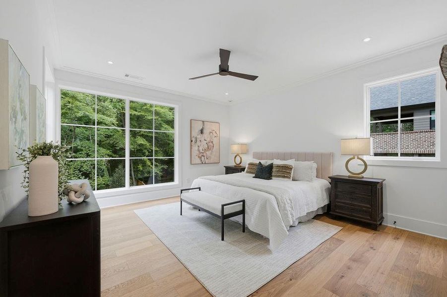 Furnished interior view inside a new home in , Atlanta (Image 67).