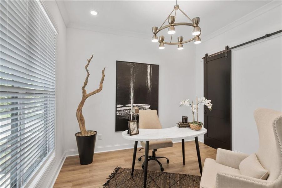 Furnished interior view inside a new home in Waterhaven, Cumming (Image 5).