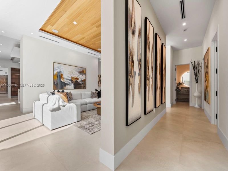 Furnished interior view inside a new home in , Palmetto Bay (Image 8).