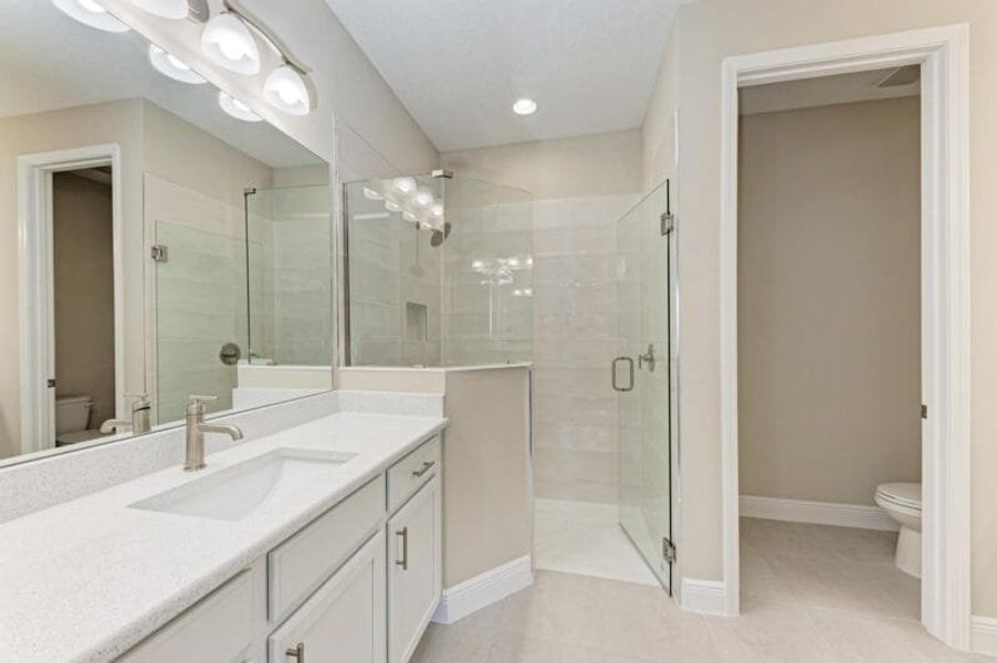 Furnished interior view inside a new home in Reflection Villas at Watercolor Place, Bradenton (Image 8).