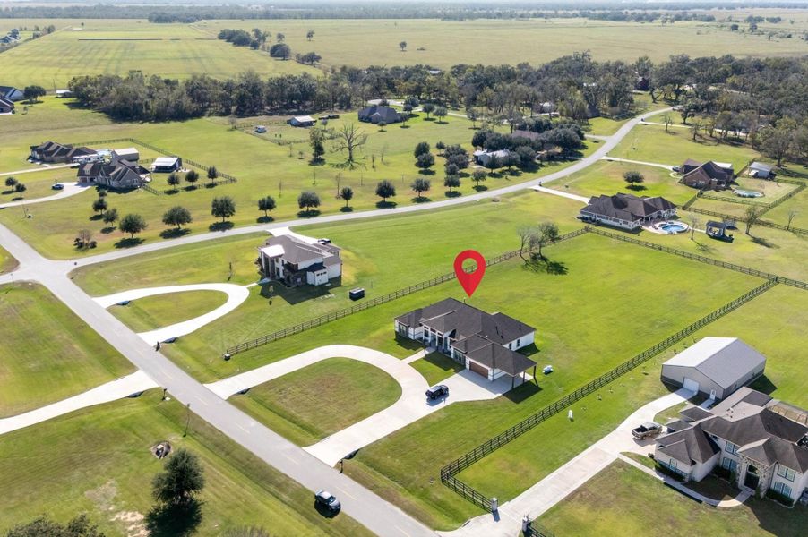 Front exterior of a new home in , Rosharon, TX, highlighting curb appeal (Image 28).