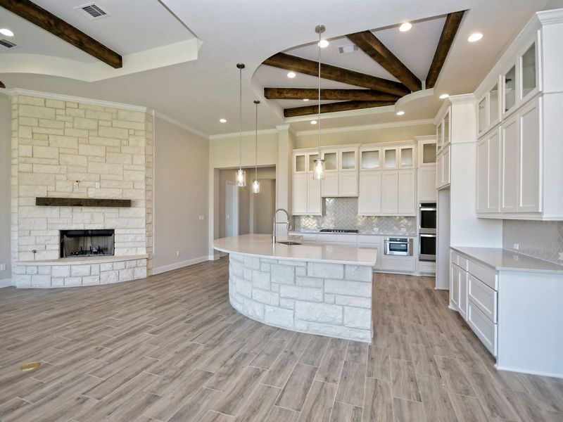 Representative furnished interior of a home built from the Siena III by Giddens Homes in Clearwater Ranch, Liberty Hill (Image 110).