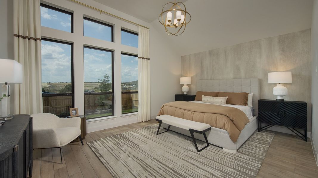 Furnished interior view inside a new home in Santa Rita Ranch - Eldorado, Liberty Hill (Image 14).