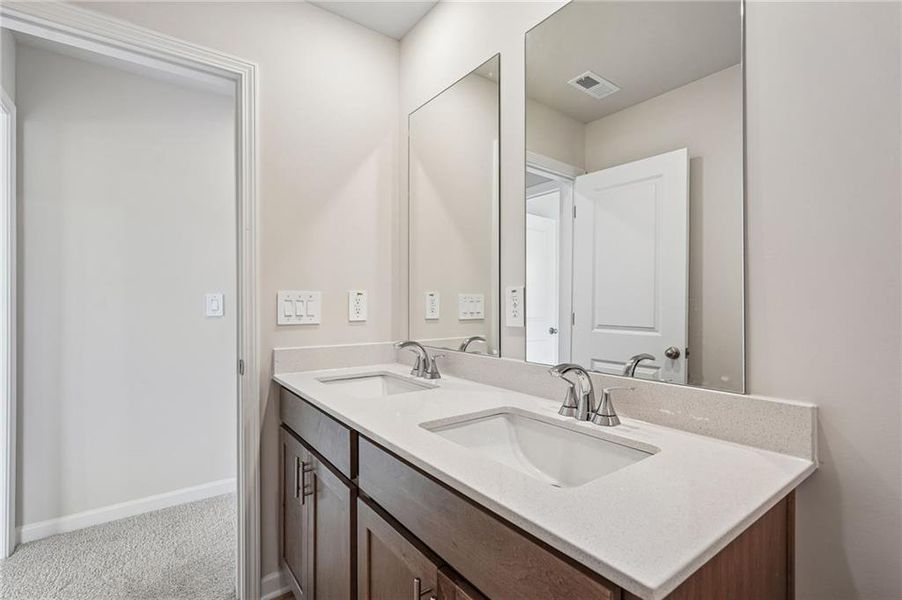 Furnished interior view inside a new home in Northwoods at Mirror Lake, Villa Rica (Image 17).