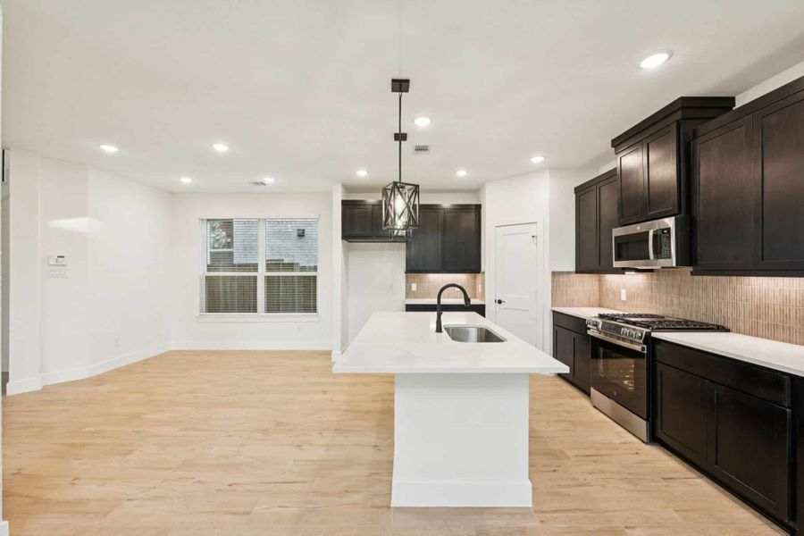 Furnished interior view inside a new home in The Woodlands Hills, Willis (Image 12).