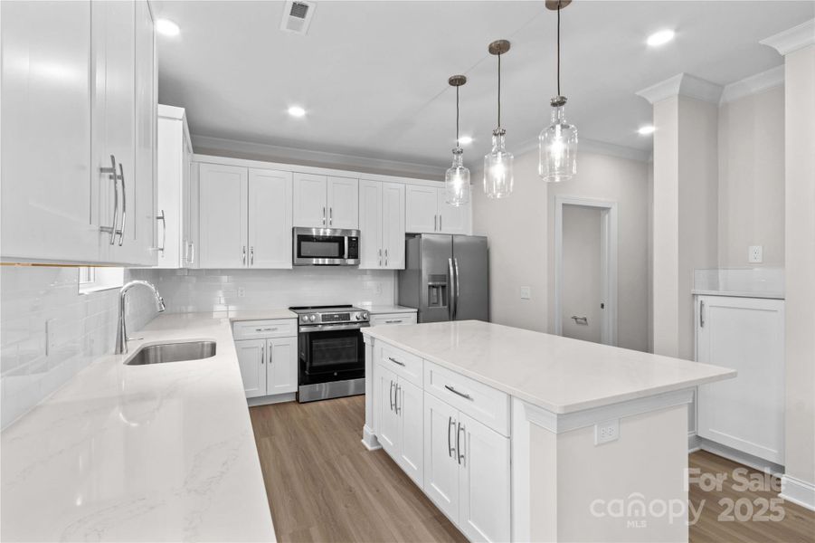 Furnished interior view inside a new home in , Statesville (Image 8).