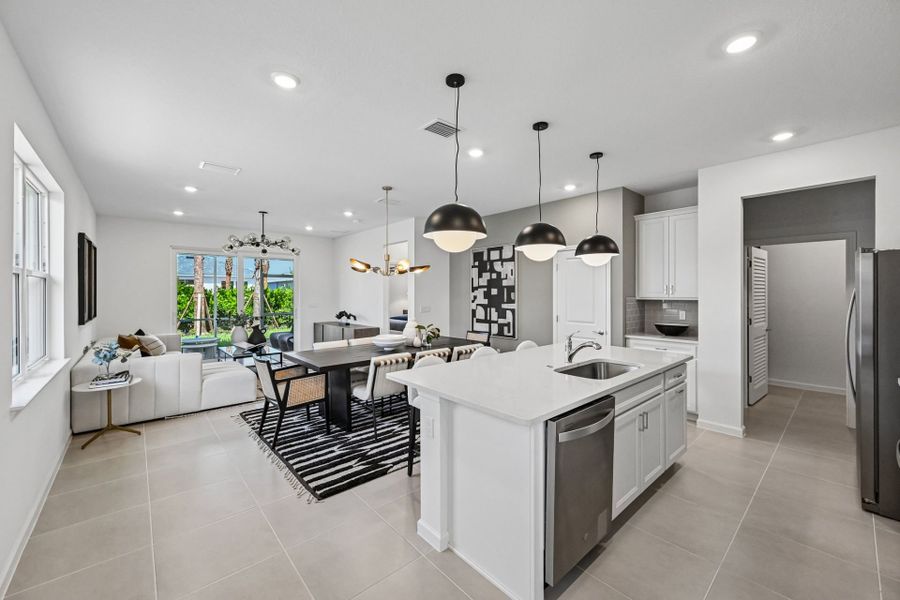 Furnished interior view inside a new home in Harbor Isle, Vero Beach (Image 11).