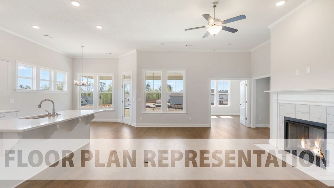 Image 14 representing the Crestwood by Ivey Homes in Windsor, North Augusta, SC.