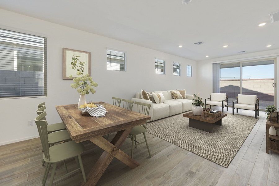 Furnished interior view inside a new home in Beacon Hill at Marley Park, Surprise (Image 4).