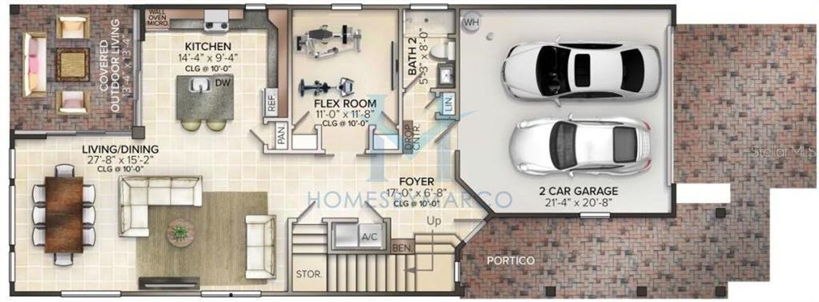 2D floor plan layout of this home in , Orlando, FL (Image 5).