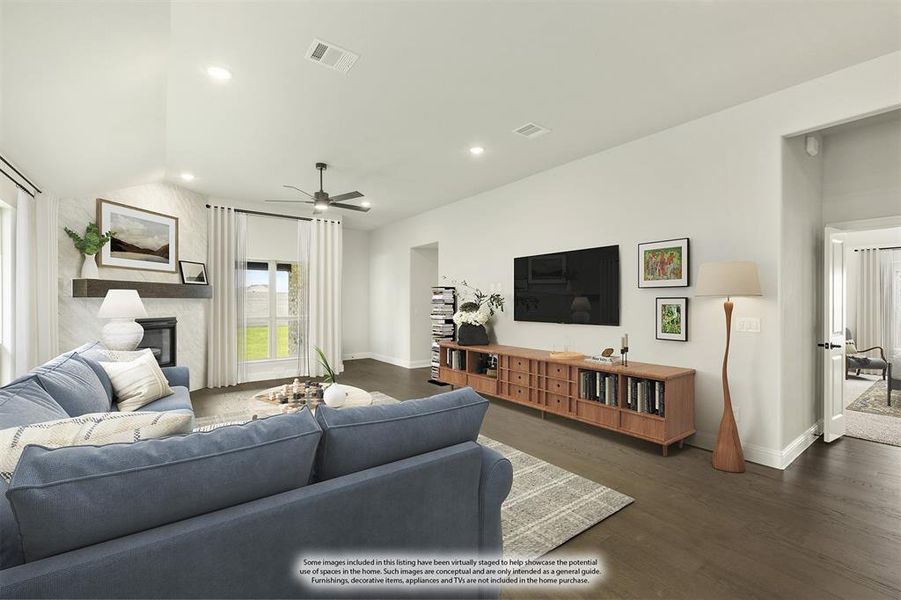 Furnished interior view inside a new home in Painted Tree Woodland District 50, McKinney (Image 17). Furnished interior view inside a new home in Painted Tree Woodland District 50, McKinney (Image 17).